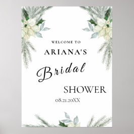 Rustikales Herbstfest - Winter-Hochzeitsszeichen Poster