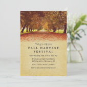 Rustikales Herbstfestival Einladung (Stehend Vorderseite)