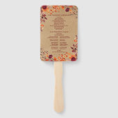 Rustikales Herbstfestival Fächer (Rückseite)