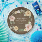 Rustikales Herbstfeuer Brautparty Pappteller (Party)