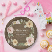 Rustikales Herbstfeuer Brautparty Pappteller (Party)