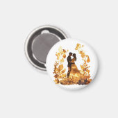 Rustikales Herbsthochzeitmagnet Magnet (Vorderseite/Rückseite)