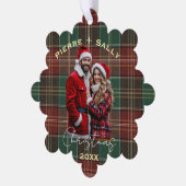Rustikales Herbstkaromuster Ornament Karte (Linke Ecke)
