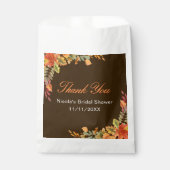 Rustikales Herbstlaub Brautparty Geschenktütchen (Vorderseite)