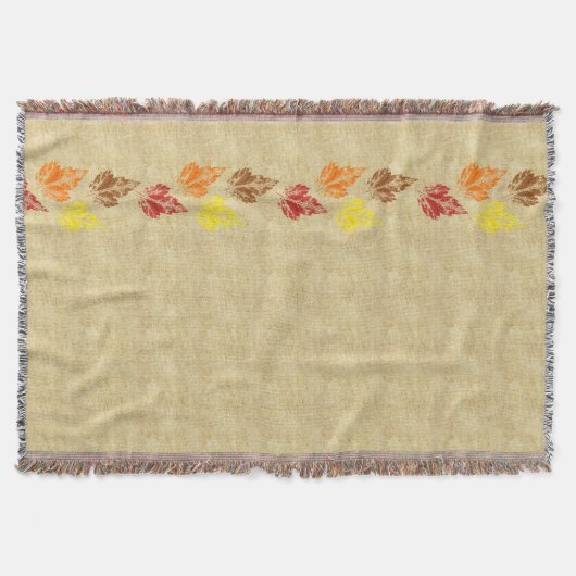 Rustikales Herbstleaves Blanket Decke (Vorderseite)