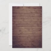 Rustikales Herbstleaves String Lights Brautparty Einladung (Rückseite)