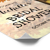 Rustikales Herbstleuchten Brautparty Poster (Ecke)