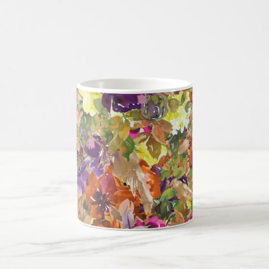 Rustikales Herbstmuster Kaffeetasse (Mittel)