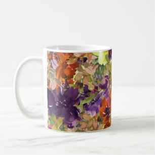 Rustikales Herbstmuster Kaffeetasse