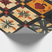 Rustikales Herbstmuster-Muster | Bauernhof Geschenkpapier (Ecke)