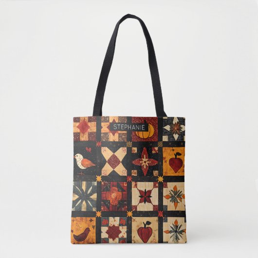 Rustikales Herbstmuster-Muster | Bauernhof Tasche (Vorderseite)