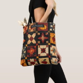 Rustikales Herbstmuster-Muster | Bauernhof Tasche (Von Nahem)
