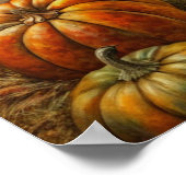 Rustikales Herbstposter Poster (Ecke)