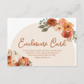 Rustikales Herbstpumpen Brautparty Begleitkarte (Vorderseite)