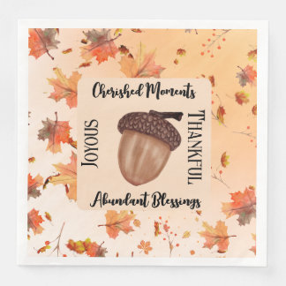 Rustikales Herbstsaison ThemenBaby Dusche Party Serviette