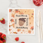 Rustikales Herbstsaison ThemenBaby Dusche Party Serviette (Beispiel)