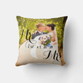 Rustikales Herrund Frauphoto | Wedding Kissen (Rückseite)