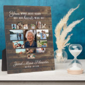 Rustikales Herz | 15 Foto Collage Memorial Plaque Fotoplatte (Seite)