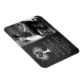 Rustikales Herz-Bäume Hochzeit Foto Save the Date Magnet (Rechte Seite)