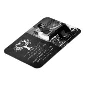 Rustikales Herz-Bäume Hochzeit Foto Save the Date Magnet (Linke Seite)