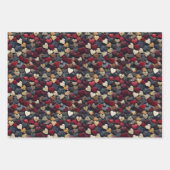 Rustikales Herz-Collage: Charmantes Foto-Muster Geschenkpapier Set (Vorderseite)