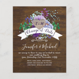 Rustikales Herz FOTO Lila Blumenwechsel