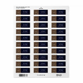 Rustikales Herz in Tree Night Address Labels gemei (Vorne)