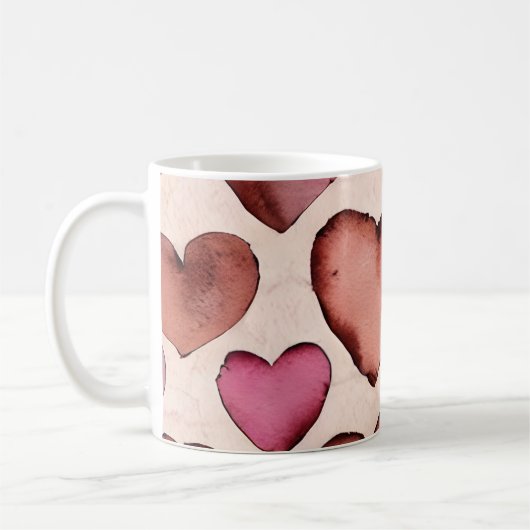 Rustikales Herz Kaffeetasse (Links)