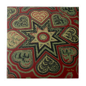 'Rustikales Herz' Trivet/Tile Fliese (Vorderseite)