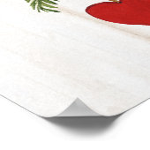 Rustikales Herzkranz I Poster (Ecke)