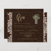 Rustikales Hinterhofwald Hochzeitsholz UAWG Postkarte (Vorne/Hinten)