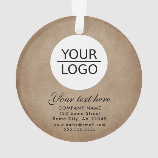 Rustikales Hinzufügen einer benutzerdefinierten Te Ornament (Rückseite)