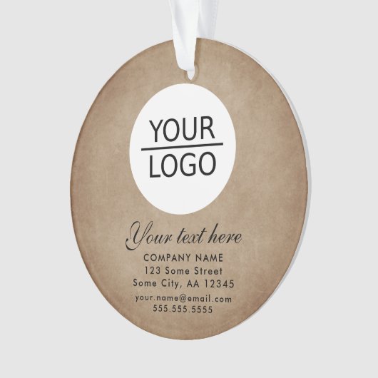 Rustikales Hinzufügen einer benutzerdefinierten Te Ornament (Vorderseite)