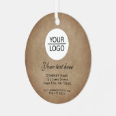 Rustikales Hinzufügen einer benutzerdefinierten Te Ornament Aus Metall (Vorderseite links)