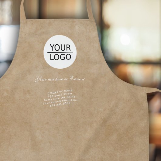 Rustikales Hinzufügen einer benutzerdefinierten We Schürze