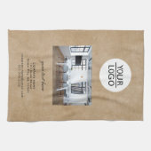 Rustikales Hinzufügen eines benutzerdefinierten Fo Geschirrtuch (Horizontal)