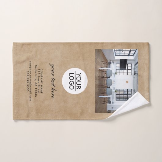 Rustikales Hinzufügen eines benutzerdefinierten Fo Handtuch (Handtuch)