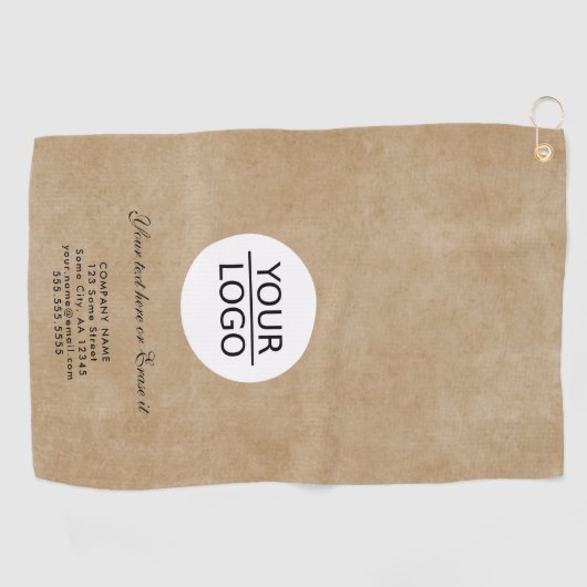 Rustikales Hinzufügen eines benutzerdefinierten Lo Golfhandtuch (Horizontal)