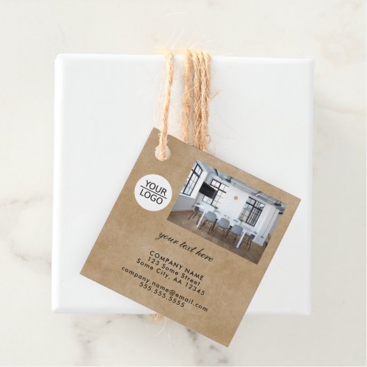 Rustikales Hinzufügen eines benutzerdefinierten Te Geschenkanhänger (Beispiel)