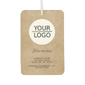 Rustikales Hinzufügen eines Logos mit benutzerdefi Autolufterfrischer (Vorderseite)