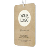 Rustikales Hinzufügen eines Logos mit benutzerdefi Autolufterfrischer (Links)