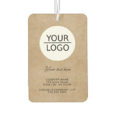 Rustikales Hinzufügen eines Logos mit benutzerdefi Autolufterfrischer (Rückseite)