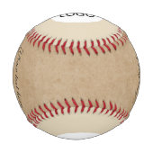 Rustikales Hinzufügen eines Logos mit benutzerdefi Baseball (Rückseite)