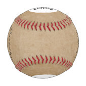 Rustikales Hinzufügen eines Logos mit benutzerdefi Baseball (Rückseite)