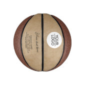 Rustikales Hinzufügen eines Logos mit benutzerdefi Mini Basketball (Vertikal)