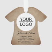 Rustikales Hinzufügen eines Logos mit benutzerdefi Ornament (Rückseite)