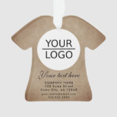 Rustikales Hinzufügen eines Logos mit benutzerdefi Ornament (Vorderseite)