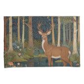 Rustikales Hirsch bohoboboldes Wald Mutter Natur Kissenbezug (Vorderseite-Rechts)