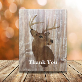 rustikales Hirsch die Jagd ist über Hochzeit danke