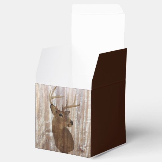 rustikales Hirsch die Jagd ist über Hochzeit Geschenkschachtel (Geöffnet)